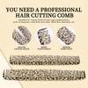 4pcs/Set Leopard Print Professional Hair Styling Comb - Durable ABS