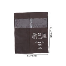 KOMBIUDA Garment Bag Cover Nonwoven Fabric Suit Hanger Cover Portable Travel Pouches for Storage