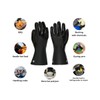 Insulated BBQ Gloves Heat Resistant/Flexible/No Stiff/Easy to Grip/No Smell/Food Grade，for