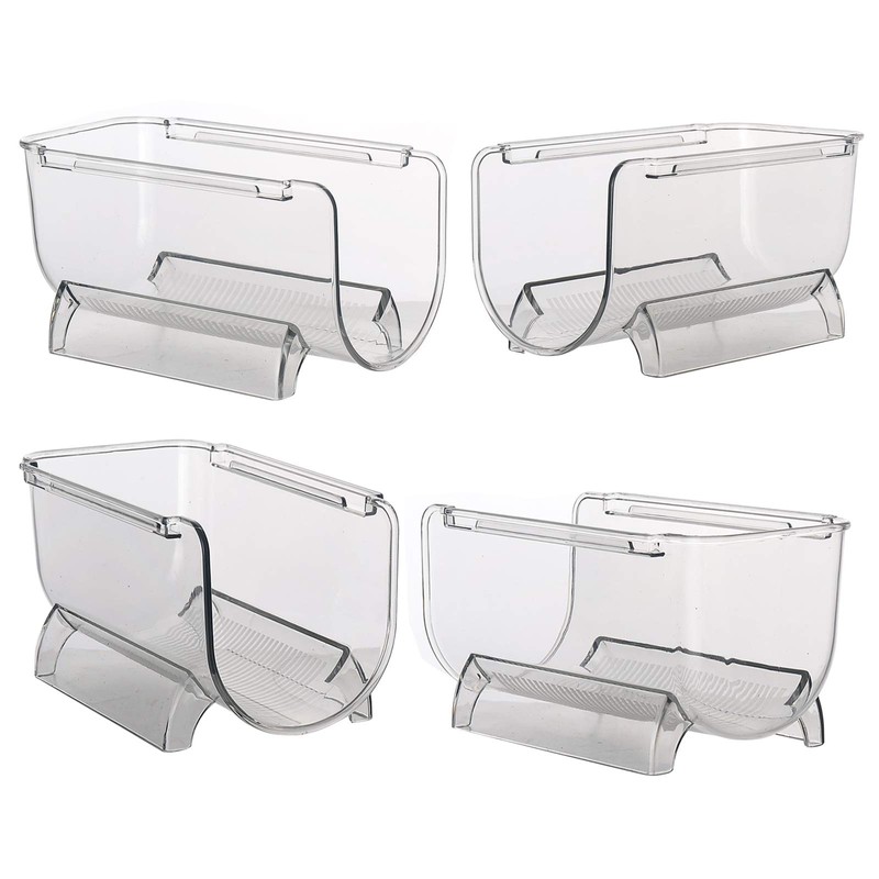 2 Pack Plastic Stackable Water Bottle and Wine Rack Storage