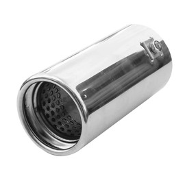 Rumplex Exhaust Trim Round Stainless Steel Sports Exhaust Tailpipe End Pipe Trim Exhaust Tips Tailpipe Trim Silencer Tip Universal Exhaust Pipe Chrome Rustproof