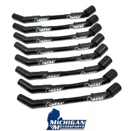 Michigan Motorsports LS Car Spark Plug Wires -Black 10mm LS1 LS3 L99 L76 LS2 LS6
