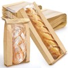 YIMITEE 150 Pack Paper Bread Bag with Window, 18"x7"x2" Long