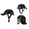 Retro Motorcycle Half Helmet with Adjustable Nylon Chin Strap Scoop