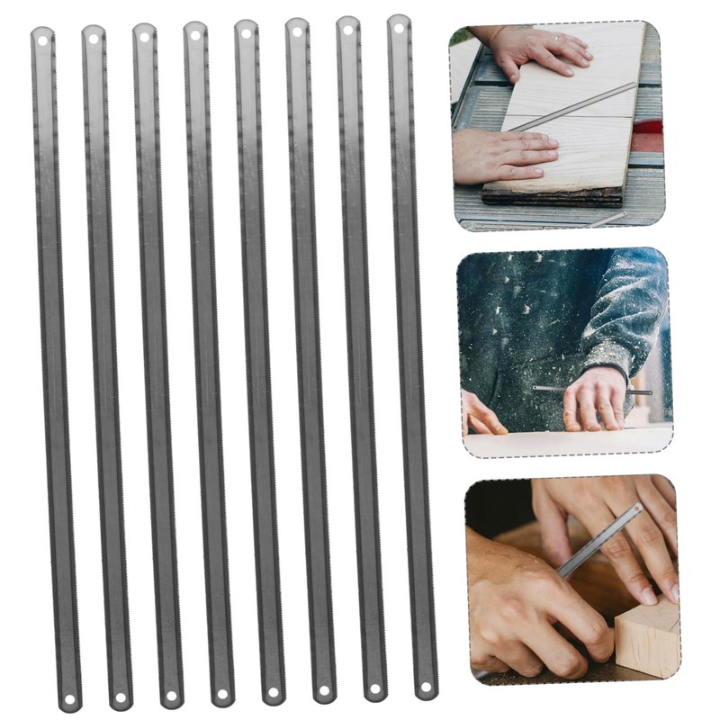 COHEALI 25Pcs Double Sided Hacksaw Blades Durable Carbon Steel Teeth