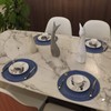 MaoXinTek Round Cotton Placemats, 35.5 cm Easy Care Washable Braided