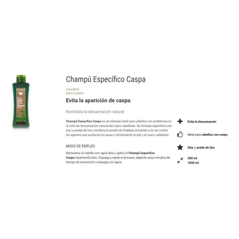 Salerm Biokera Shampoo Caspa 300ml + Mascarilla Caspa 200ml