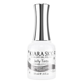KIARA SKY Jelly Tints Soak Off Gel Polish 0.5 Fl Oz, Midnight Snack
