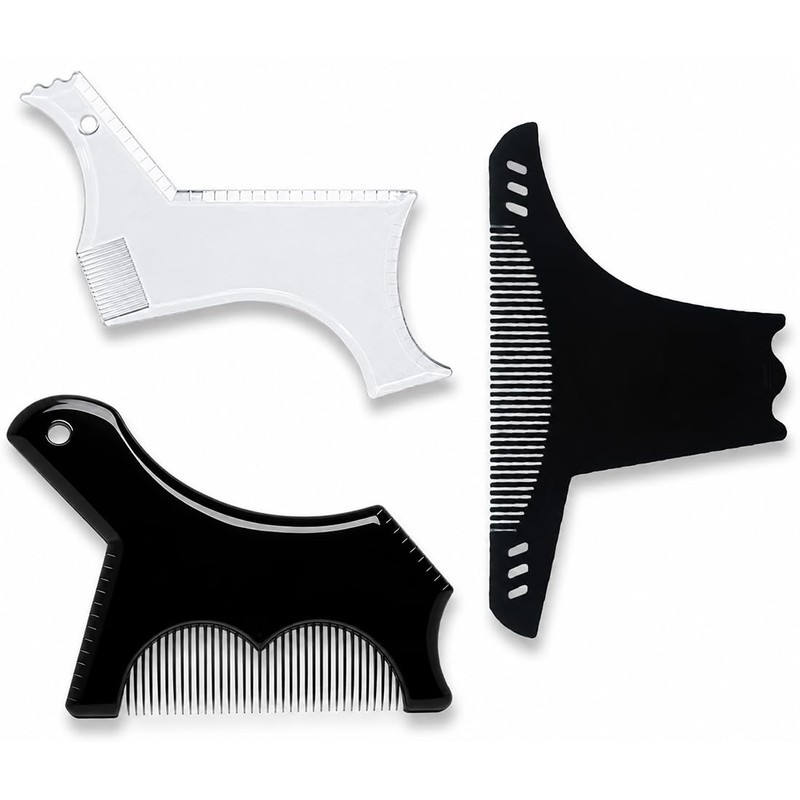 Tomedeks 3 Pezzi Modello per Barba Strumento per Modellare, Template