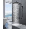 Cobbe 12'' High Pressure Rain Shower Head with Extension Arm