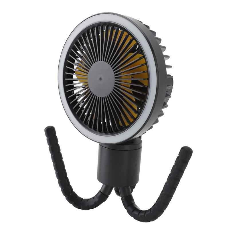Portable Stroller Fan Handheld LED Night Night USB Rechargeable Multi