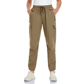 VEOBIKE Cargo Pants for Women Water Resistant Hiking Pants Lightweight Quick Dry Women Joggers with 5 Pockets