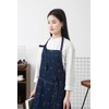 Pincy Cotton Denim Apron, Unisex Adjustable Bib Apron with Pockets