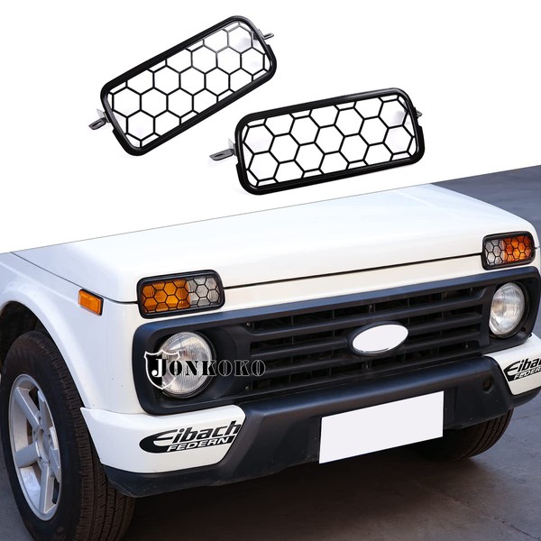YIWANG Fog Light Protection Frame Aluminium Alloy 2 Pieces for