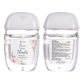 Pop Fizz Designs Hand Sanitizer Wedding Favors (10 pack) Mini Hand Sanitizer Party Favors, Travel Size Hand Sanitizer, Mini Hand Sanitizer Party Favors | 10 Floral 1oz Gels