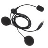 Motorbike Full Face Helmet Earpiece Mic 7.1mm Plug Two Way