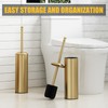 BESy Toilet Brush and Holder, Toilet Cleaner Bowl Set with