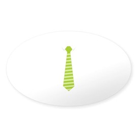 CafePress Neck Tie Sticker Oval Car Bumper Sticker