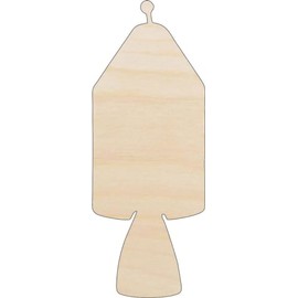Spaceship - Laser Cut Out Unfinished Wood Craft Shape SPC53 14" / 1/4" thick