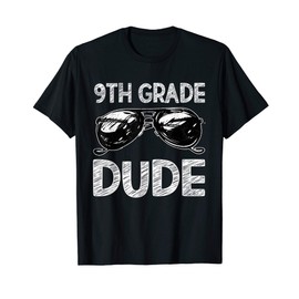 9th Grade Dude Sunglasses Back To School Tshirt For Boys T-Shirt