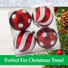 VFM - Red & White 9cm Baubles Candy Cane (4