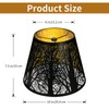 Small Lamp Shade, ALUCSET Barrel Metal Lampshade with Pattern of