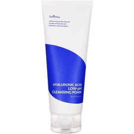 ISNTREE Espuma Limpiadora Facial Low pH Cleansing Foam - Limpiador Coreano con 8 Tipos de Ácido Hialurónico y 17 Aminoácidos, Piel Sensible, 150 ml