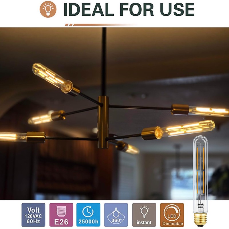 Leools Dimmable E26 LED Bulb 8W Equal 75 Watt Light