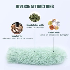 SUPERFA 3 Pack Catnip Toys for Cats, Cat Toys for Indoor Adult Kitten, Interactive Plush Toy for Cat Chew Toys, Built-in Catnip Cat Sound Paper, Small for Cat toy.