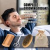 Kit de alisador de barba para hombres, kit de crecimiento