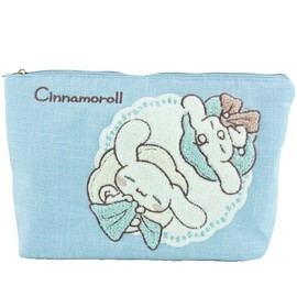 Yasuda Tsusho 4580122516109 Sagara Embroidery Flat Pouch Cinnamon Roll
