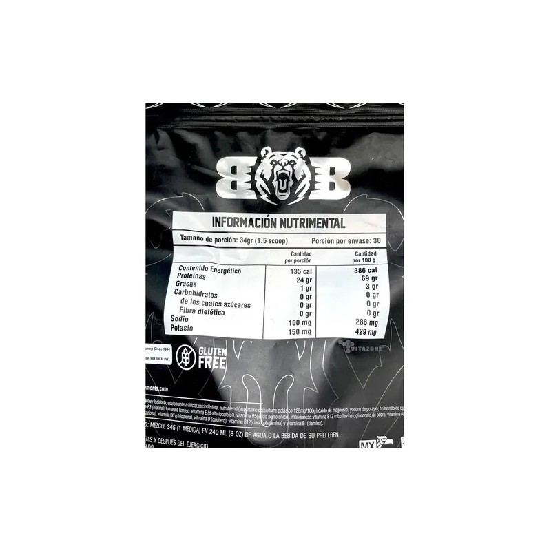 Proteína Zero Carbs 1 Kg Vainilla 30 Serv Isolatada Blackbea