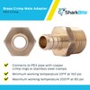 SharkBite 1/2 Inch Crimp MNPT Male Adapter, Brass Plumbing Fitting,