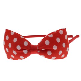 Zac's Alter Ego Thin Satin Aliceband with Large 10cm Polka Dot Bow