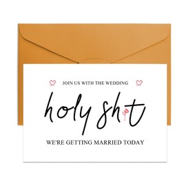 Fun Wedding Invitation Cards for Weddings Guests Bridal Shower Gifts for Bridesmaid Groomsman Wedding Day Card for Bridal Shower Party Invitation Cards And Envelopes Wed Proposal Card from Groom Bride