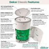 Diaper Dekor Classic Hands-Free Diaper Pail | EKO Gray |