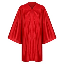 Erligo Shiny Kindergarten Preschool Graduation Gown Cap Stole Set with Year Tassel for Kid (Kindergarten, Red, 30)