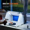 Portable Hobby Airbrush Paint Spray Booth Kit with LED Lights