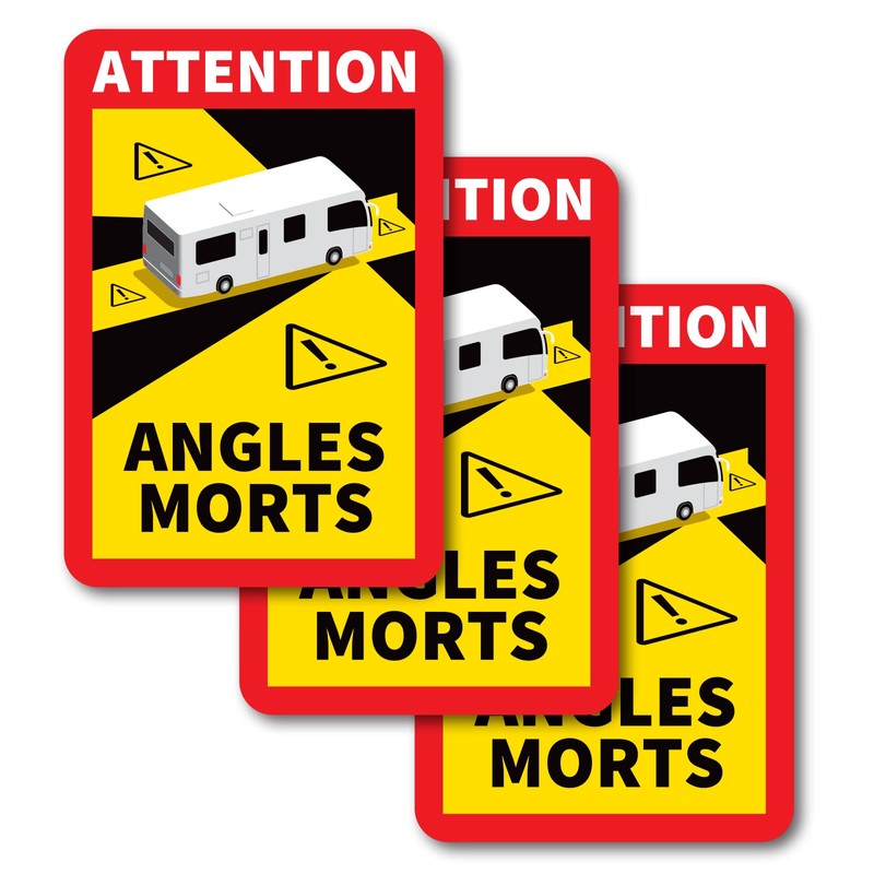 Signs247 Angles Morts Stickers Blind Spot Stickers for motorhomes and
