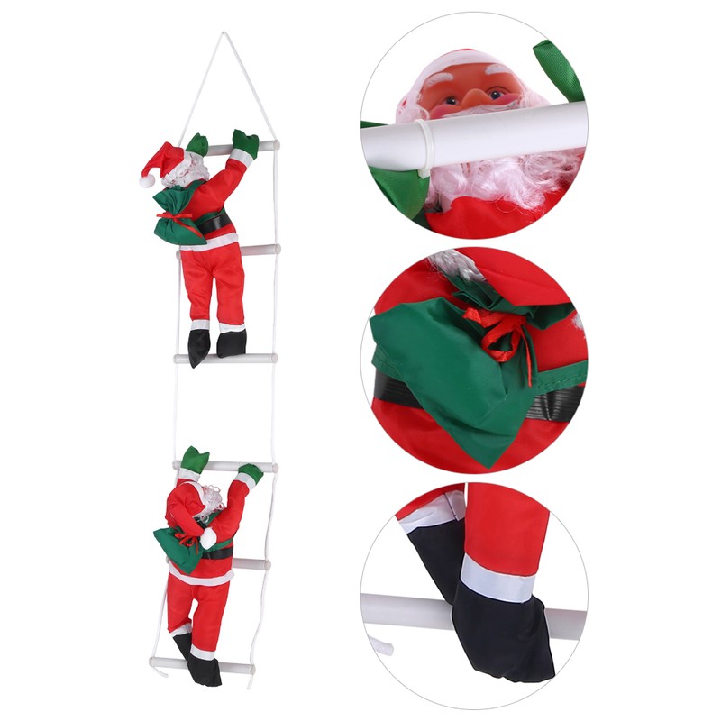 Climbing Santa Claus Toy Christmas Tree Indoor/Outdoor Hanging Ornament Decoration