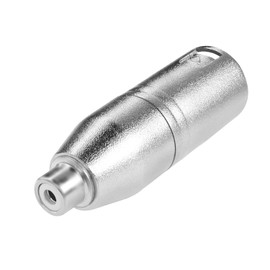 QIANRENON XLR Stecker auf RCA Buchse Audio Konverter Adapter 3Pin XLR auf RCA Unsymmetrischer Mikrofon Anschluss XLR auf RCA Konvertierung Stecker, für Mikrofon Verstärker Lautsprecher