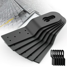 Roof Safety Anchor Hitch Clip,Roof Anchors For Fall Protection Connects To Wood Surfaces,Permanent Roof Anchor Use With Roofing Harness, Safety Ropes And Other Roof Safety Equipment (Black-12 Pcs)