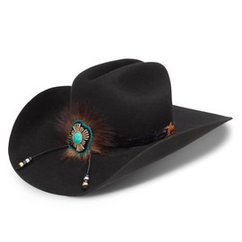 Charlie 1 Horse C1H x Lainey Wilson Country with A Flare Wool Cowboy Hat (US, Alpha, Large, Black)