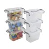 Vababa 1.5 L Mini Plastic Storage Container with Locking Lid