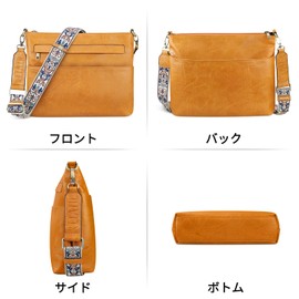 K I T A T U Women's Shoulder Bag, Crossbody Bag, Shoulder Bag, Tote Bag, Women's Bag, Large Capacity, Lightweight, Lightweight, Cute, Work, School, Business, Popular, Adjustable Length, Camel