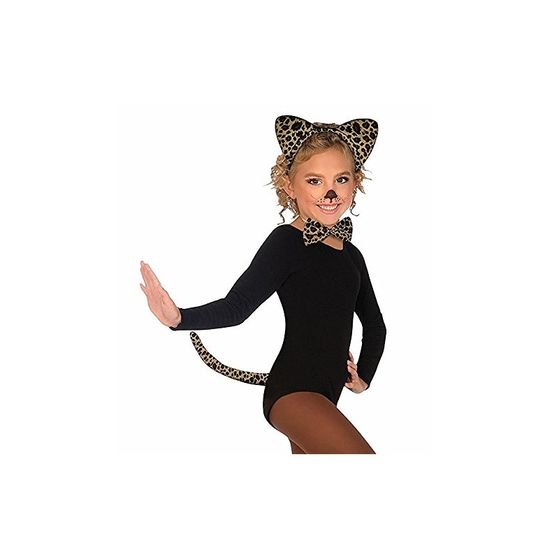 Rubies Child's Plush Leopard Costume Accessory Kit, 3 Pieces with