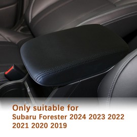 ciizssria Center Console Armrest Cover for Subaru Forester Accessories 2024 2023 2022 2021 2020 2019, for Forester 2024-2019 Arm Rest Box Lid Protection Armrest Seat Leather Interior, Middle Console