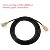Fayelume 1PCS 64MPa Hydraulic Hose, 5.0M/16.4FT M16-M16 Black Fluid Hydraulic