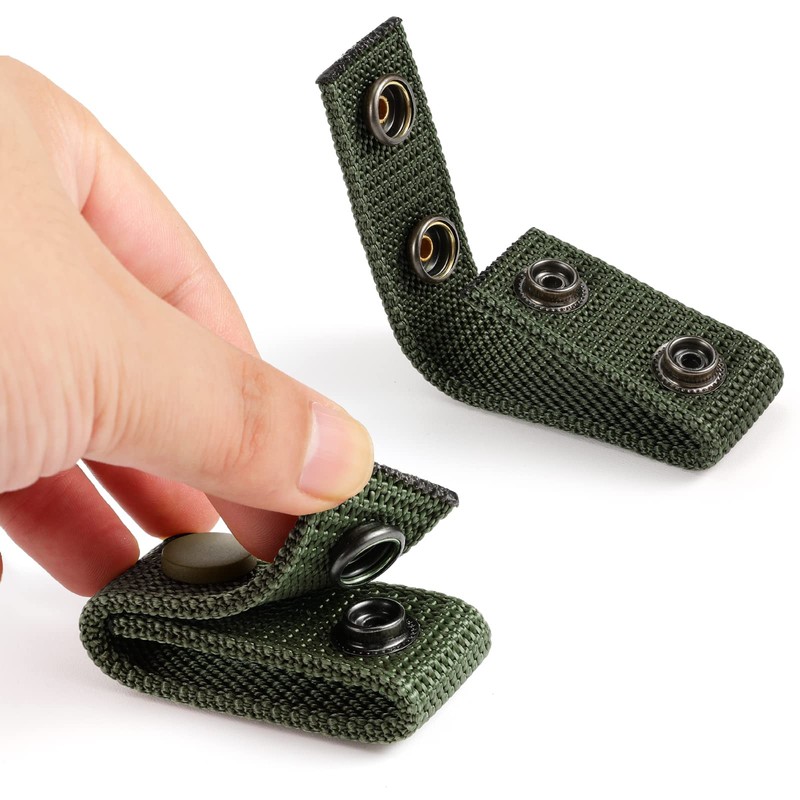 FRTKK Duty Belt Keeper with Double Snaps for 2¼" Wide