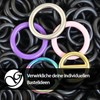 Ganzoo O-Ring Steel, Pack of 10, 28 mm Outside, Welded,